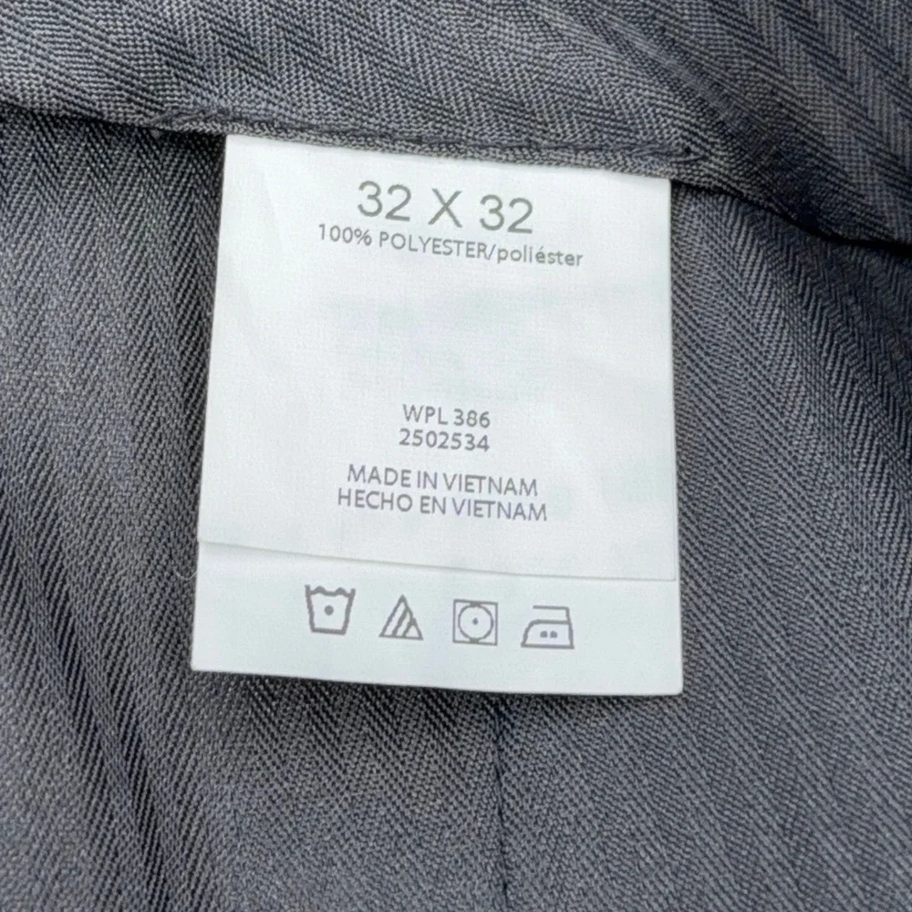 Kenneth Cole Reaction Dress Pants Mens 32x32‎ Polyester Black